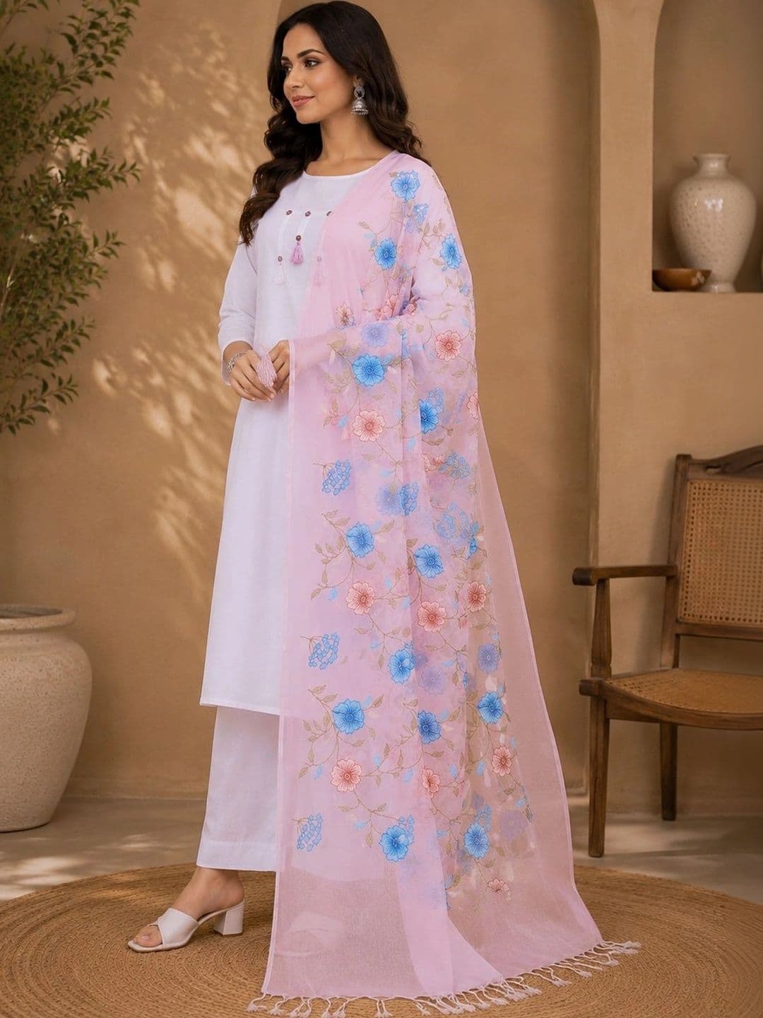 STUTI FASHION Printed Art Silk Dupatta thumbnail 2