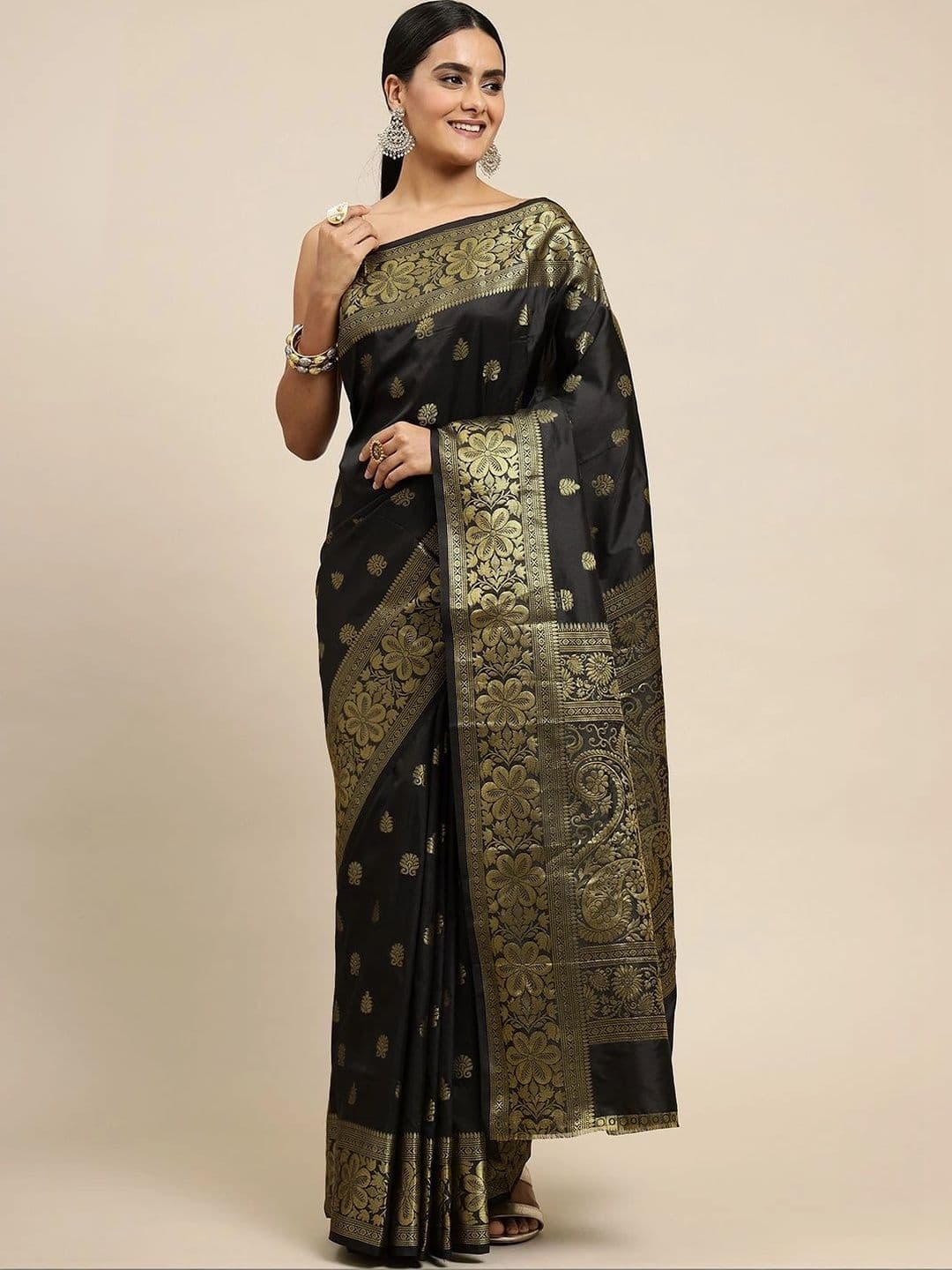 Dhaaga Ghar Woven Design Zari Art Silk Banarasi Saree thumbnail 7