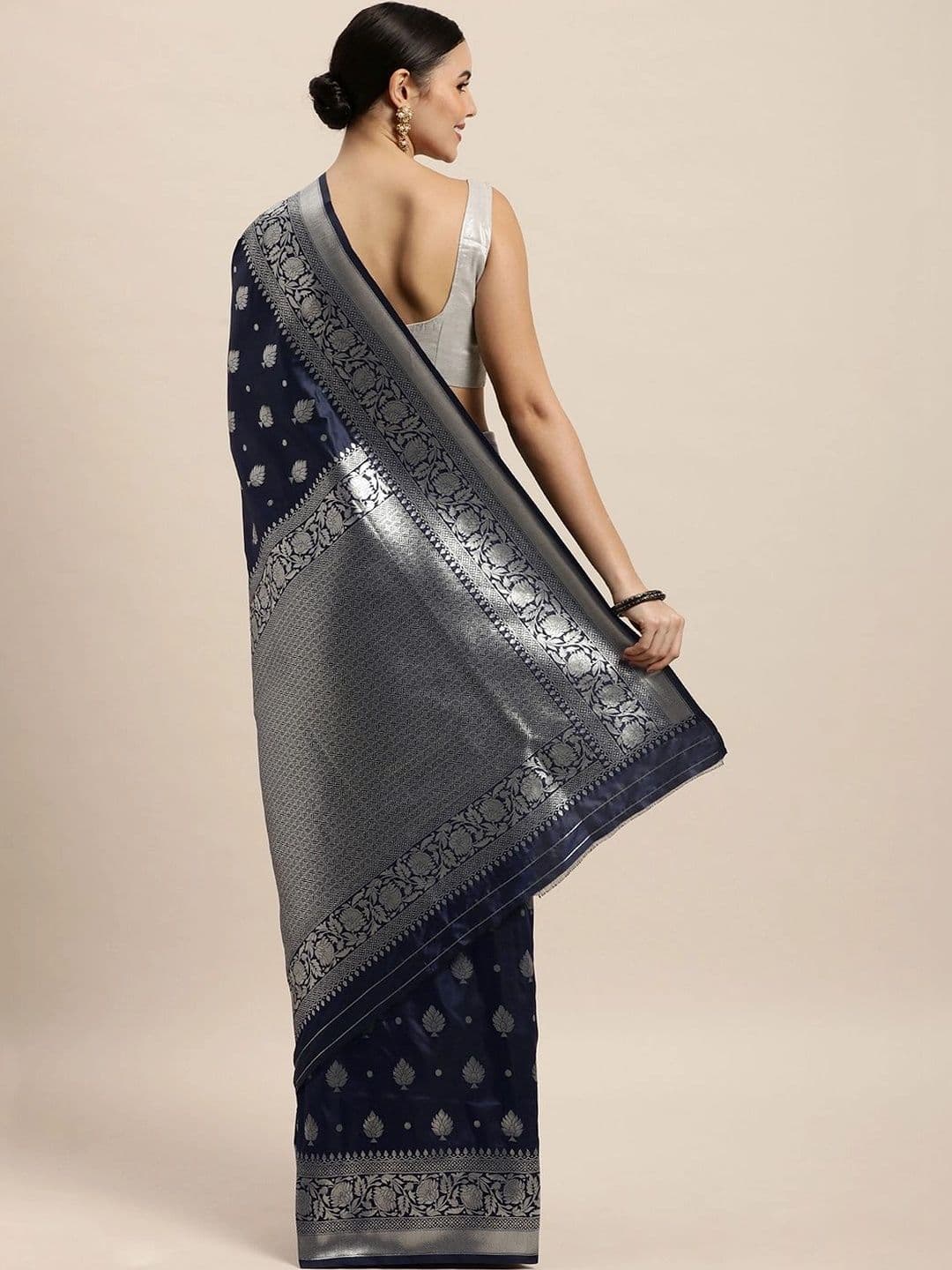 Dhaaga Ghar Woven Design Zari Art Silk Banarasi Saree thumbnail 3