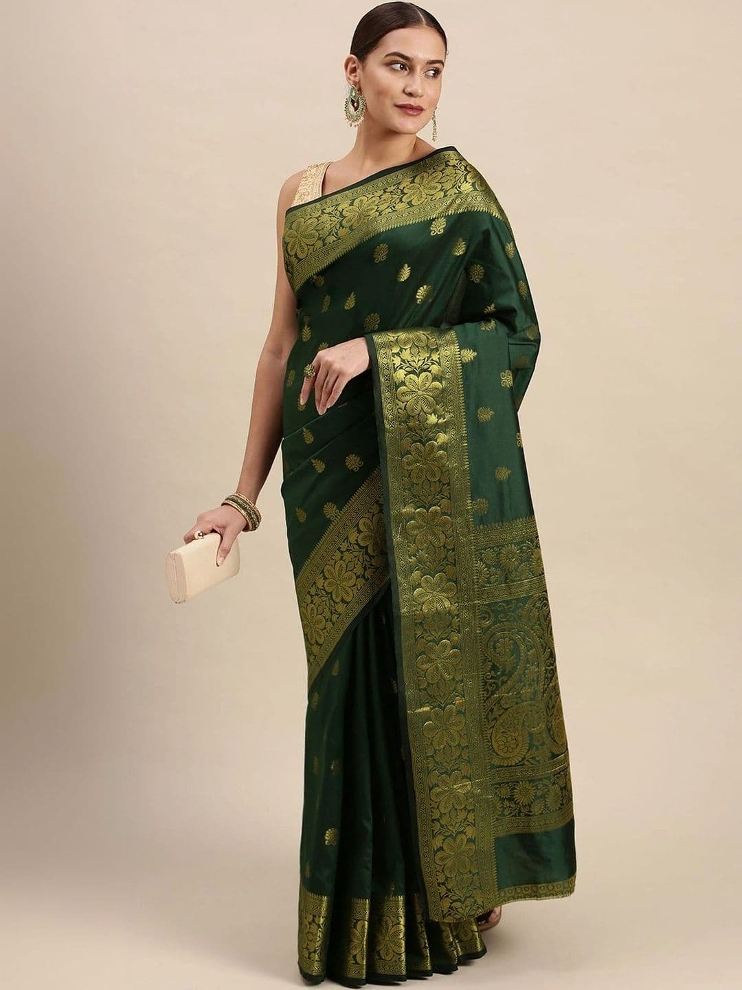 Dhaaga Ghar Woven Design Zari Art Silk Banarasi Saree - view 1