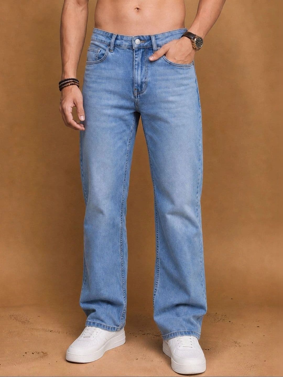 Roadster Men Jean Straight Fit Mid-Rise Stretchable Jeans thumbnail 3
