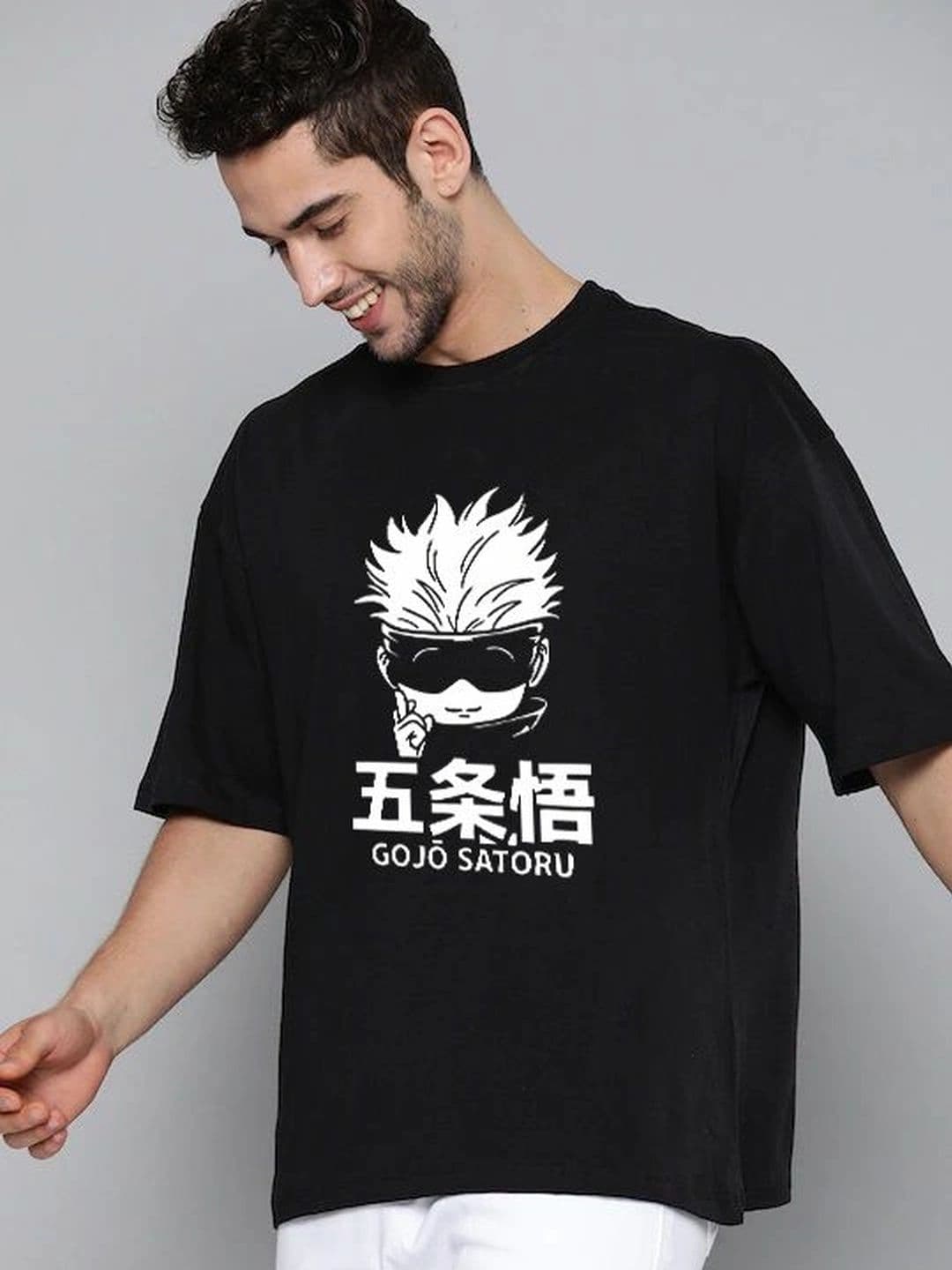 Moda Rapido X Organic Chics Men Printed Drop-Shoulder Sleeves Anti Odour T-shirt - view 1
