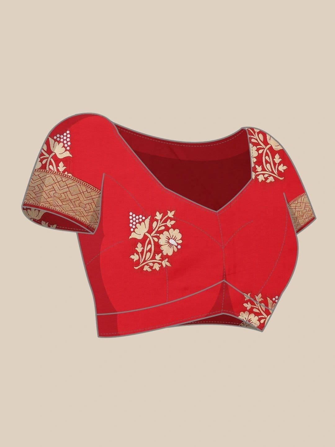 Dhaaga Ghar Woven Design Zari Art Silk Banarasi Saree thumbnail 2