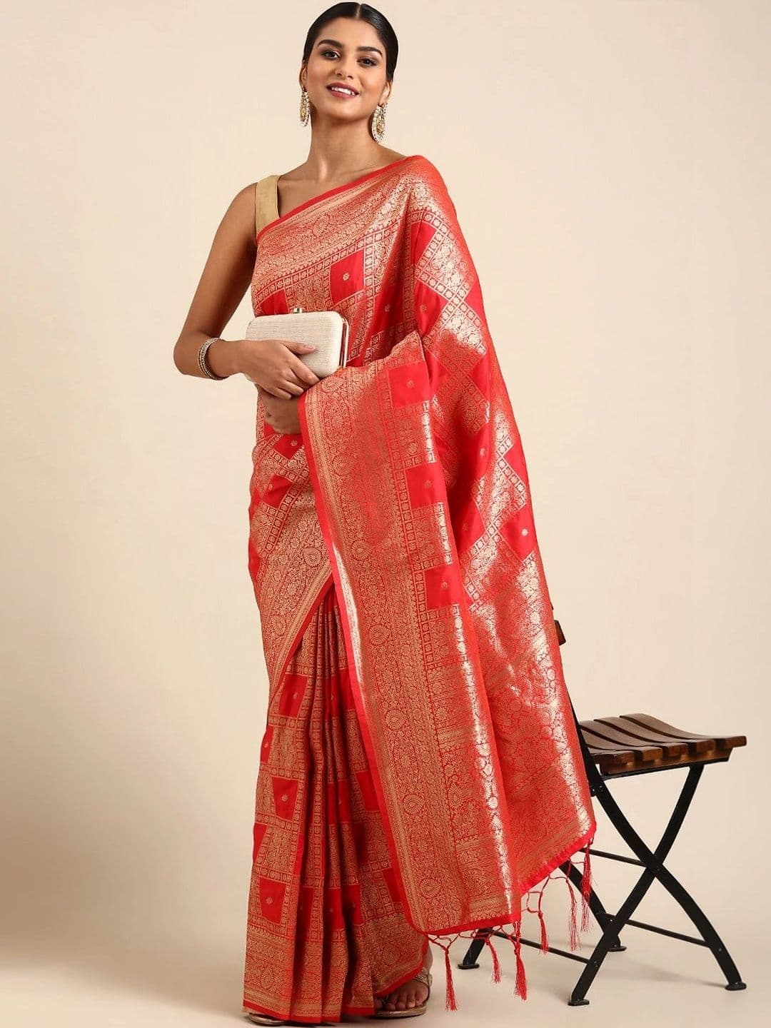 Dhaaga Ghar Woven Design Zari Art Silk Banarasi Saree - view 1