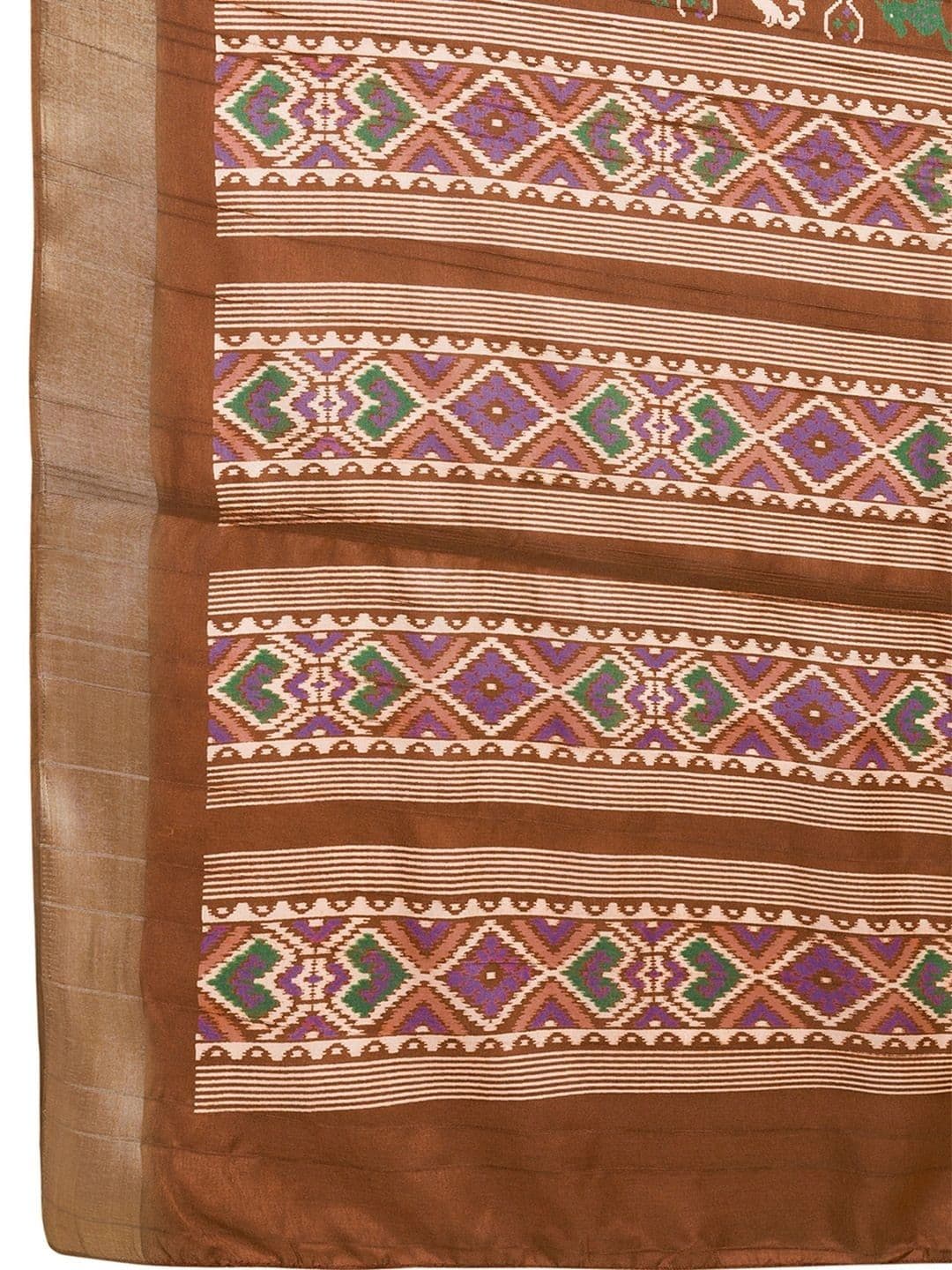 Anouk Ethnic Motifs Zari Silk Blend Designer Patola Saree thumbnail 3