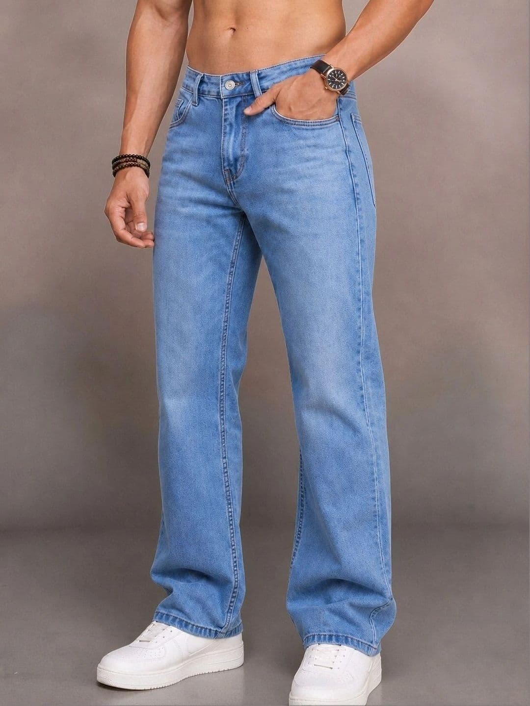 Roadster Men Jean Straight Fit Mid-Rise Stretchable Jeans thumbnail 7