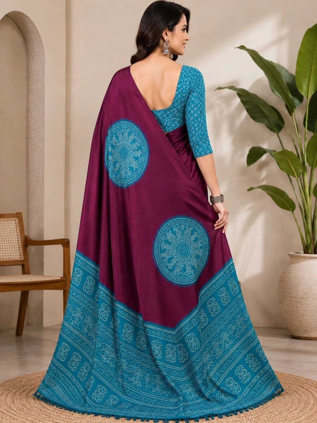 DIVASTRI Art Silk Designer Saree thumbnail 4