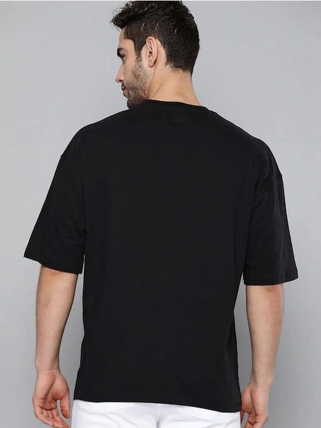 Moda Rapido X Organic Chics Men Printed Drop-Shoulder Sleeves Anti Odour T-shirt thumbnail 2