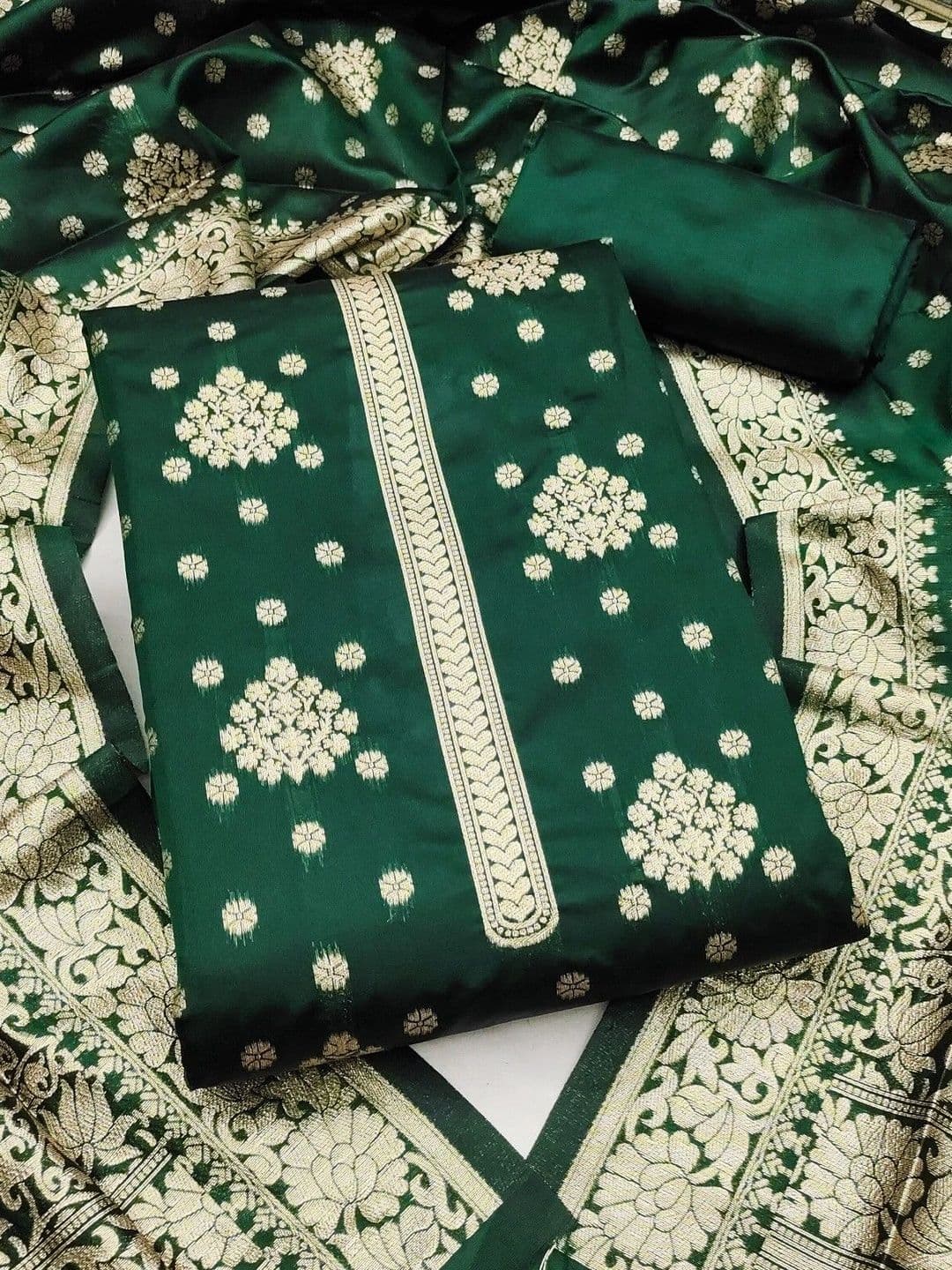 Dhaaga Ghar Art Silk Unstitched Dress Material - view 1