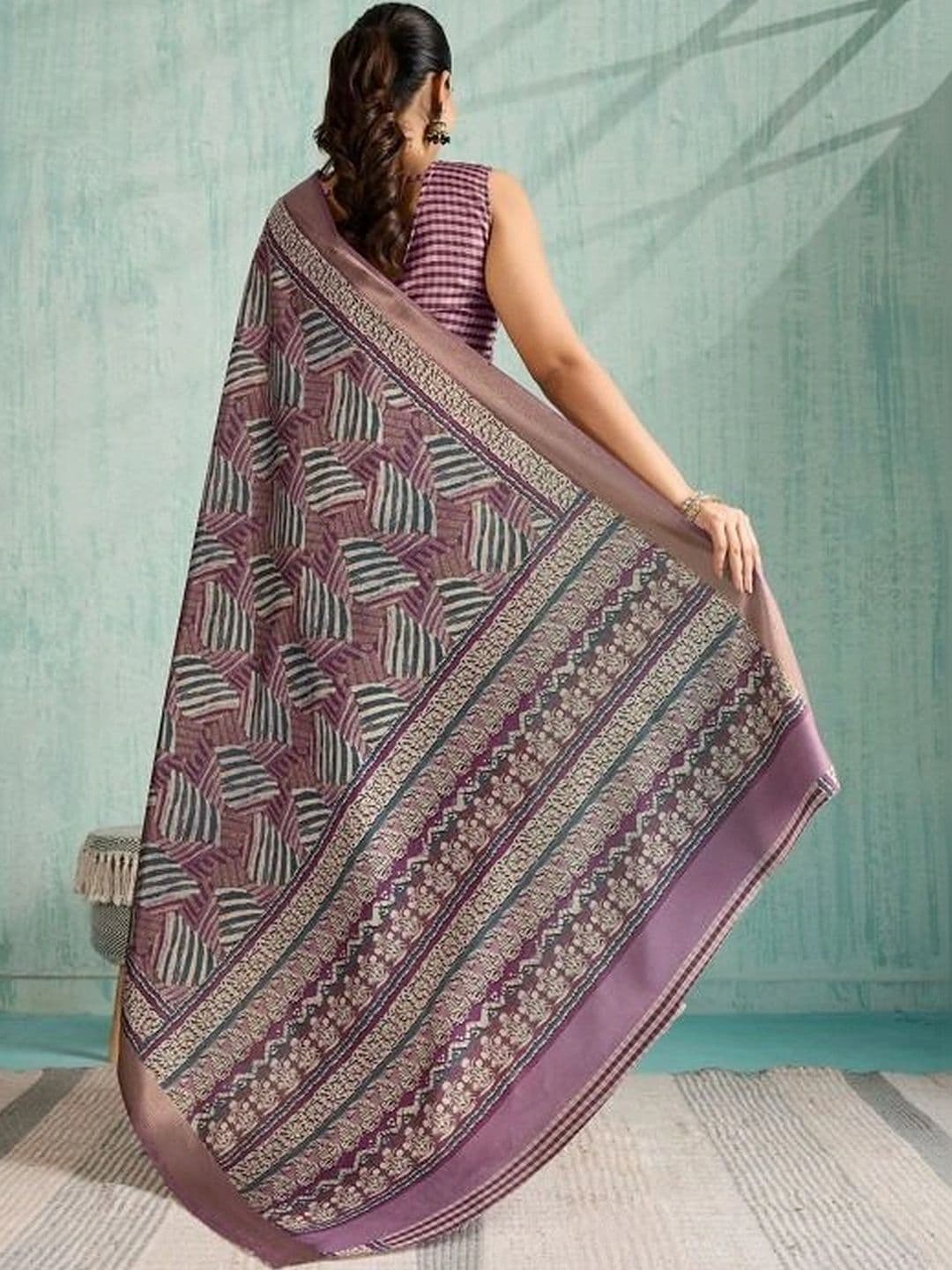 Moda Rapido Zari Silk Blend Designer Saree thumbnail 2