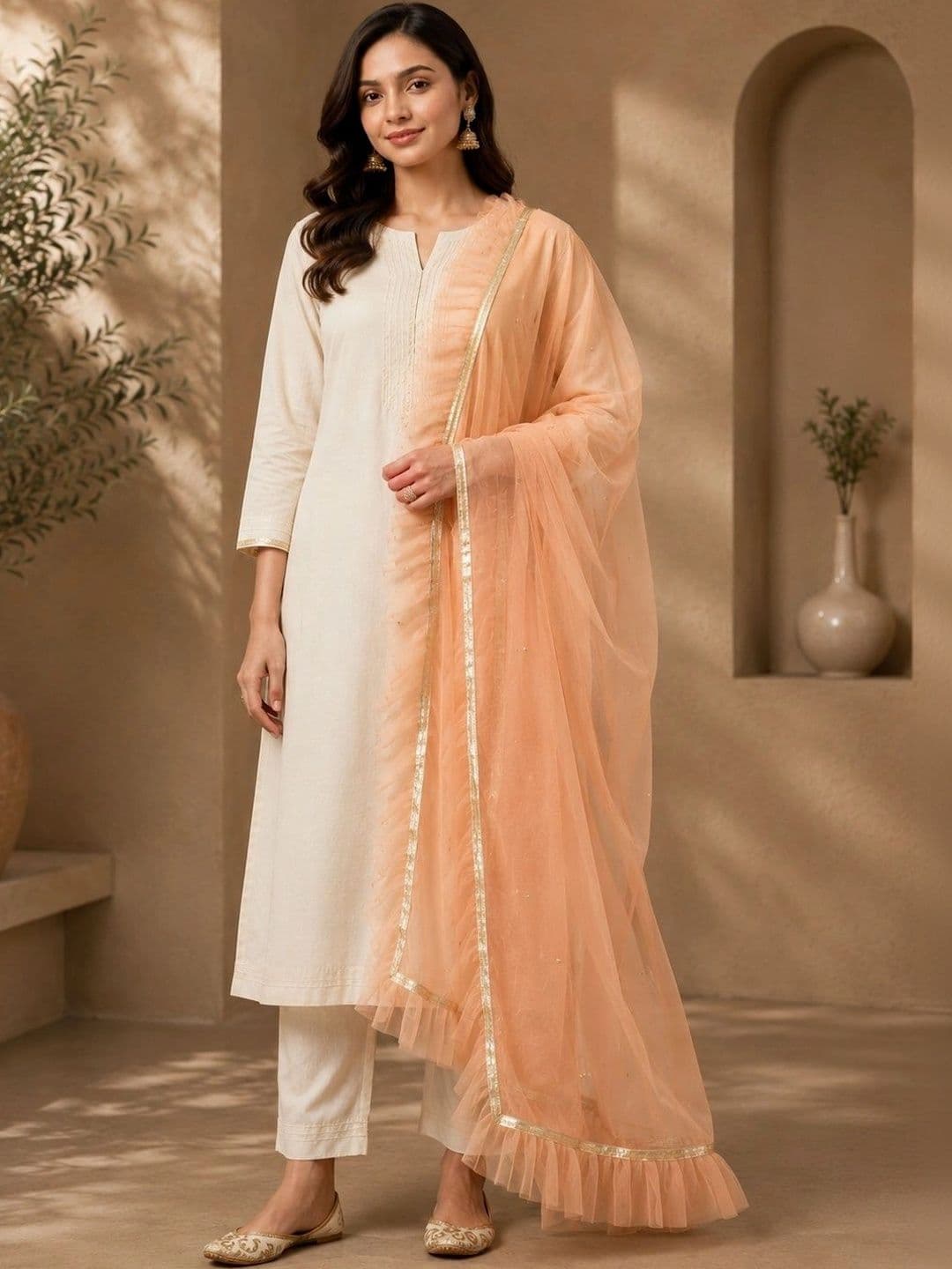 STUTI FASHION Dupatta with Zari - view 1