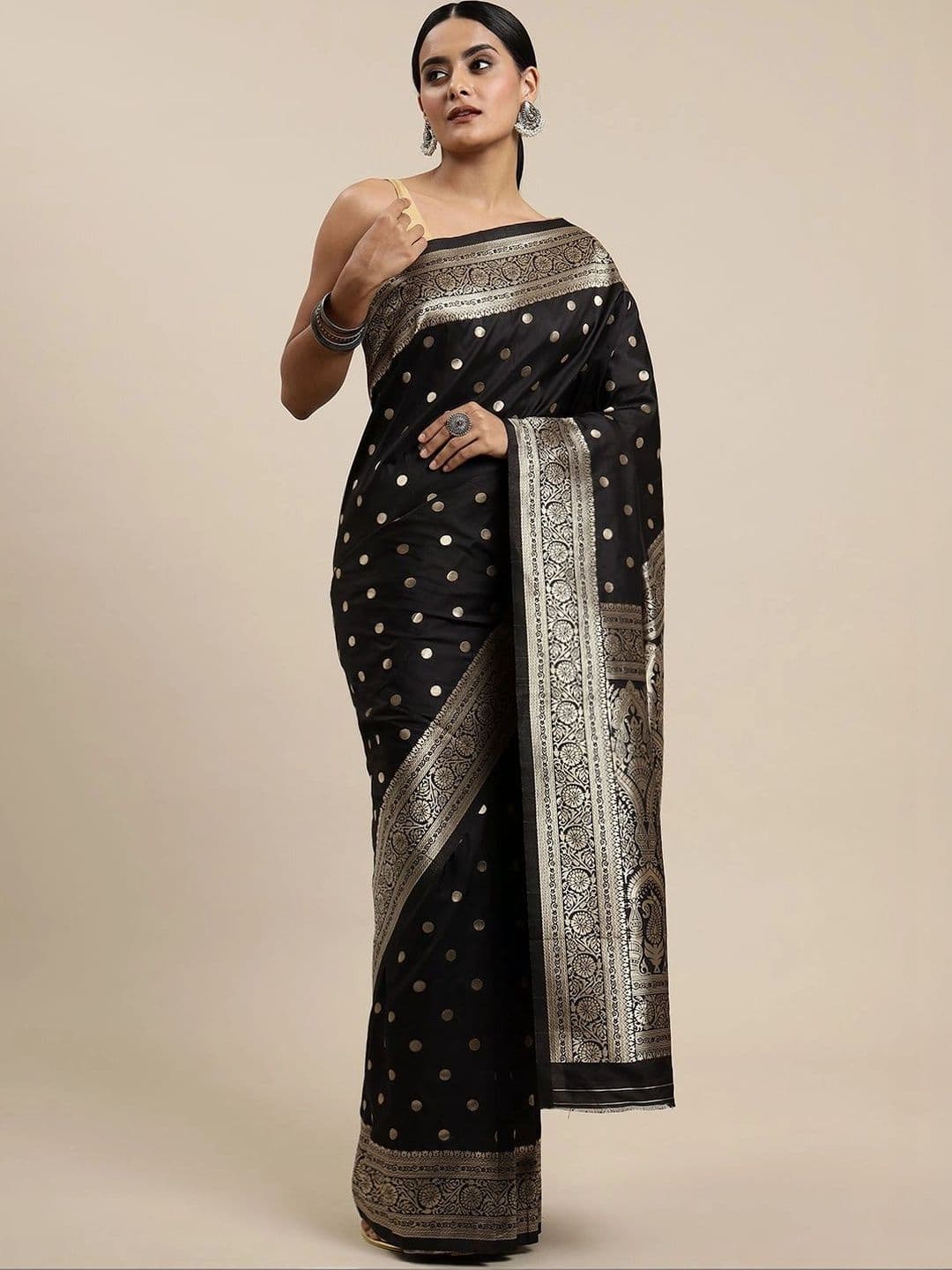 Dhaaga Ghar Woven Design Zari Art Silk Banarasi Saree thumbnail 6