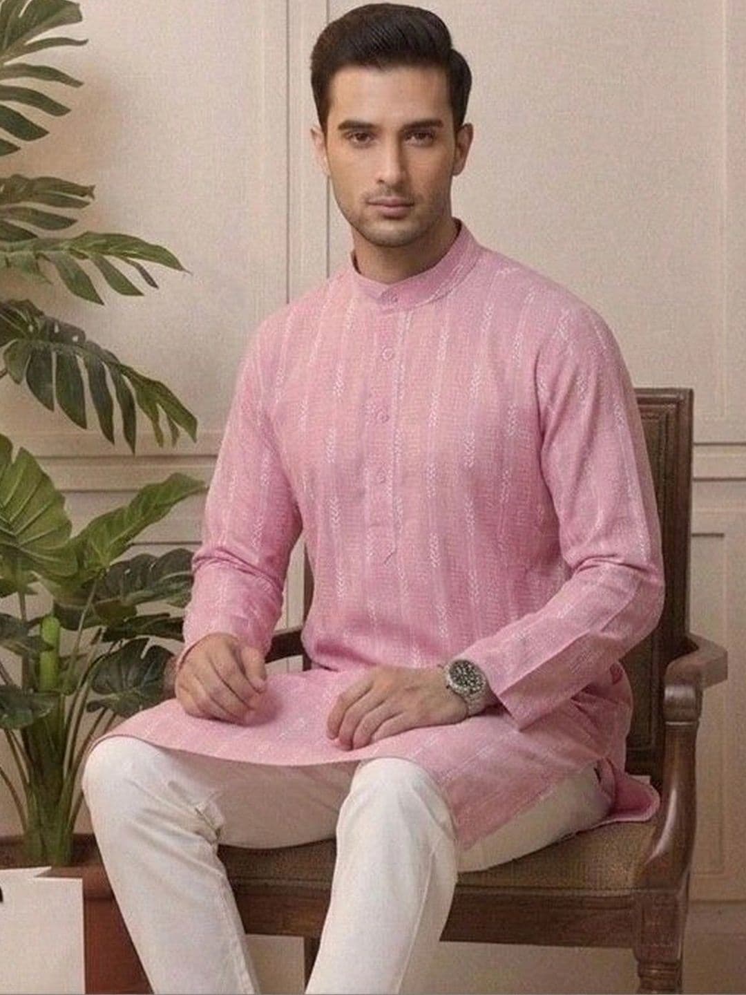 Sypher Boutique Men Dobby Handloom Kurta thumbnail 5