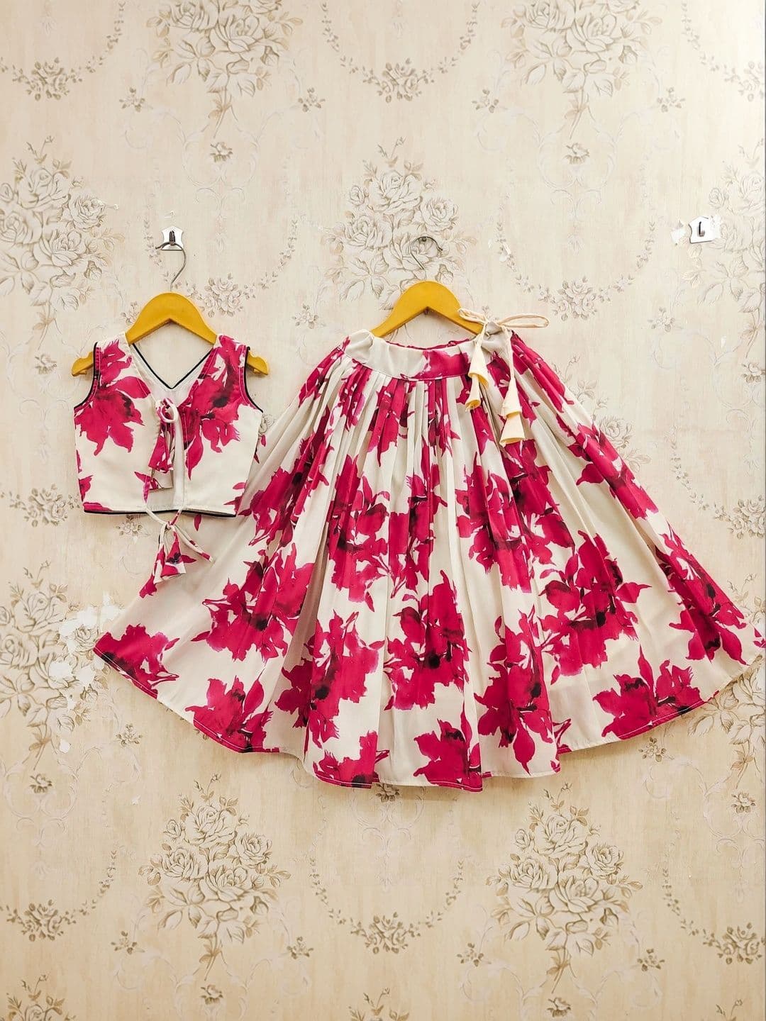 KALINI Girls Printed Ready to Wear Lehenga & thumbnail 6