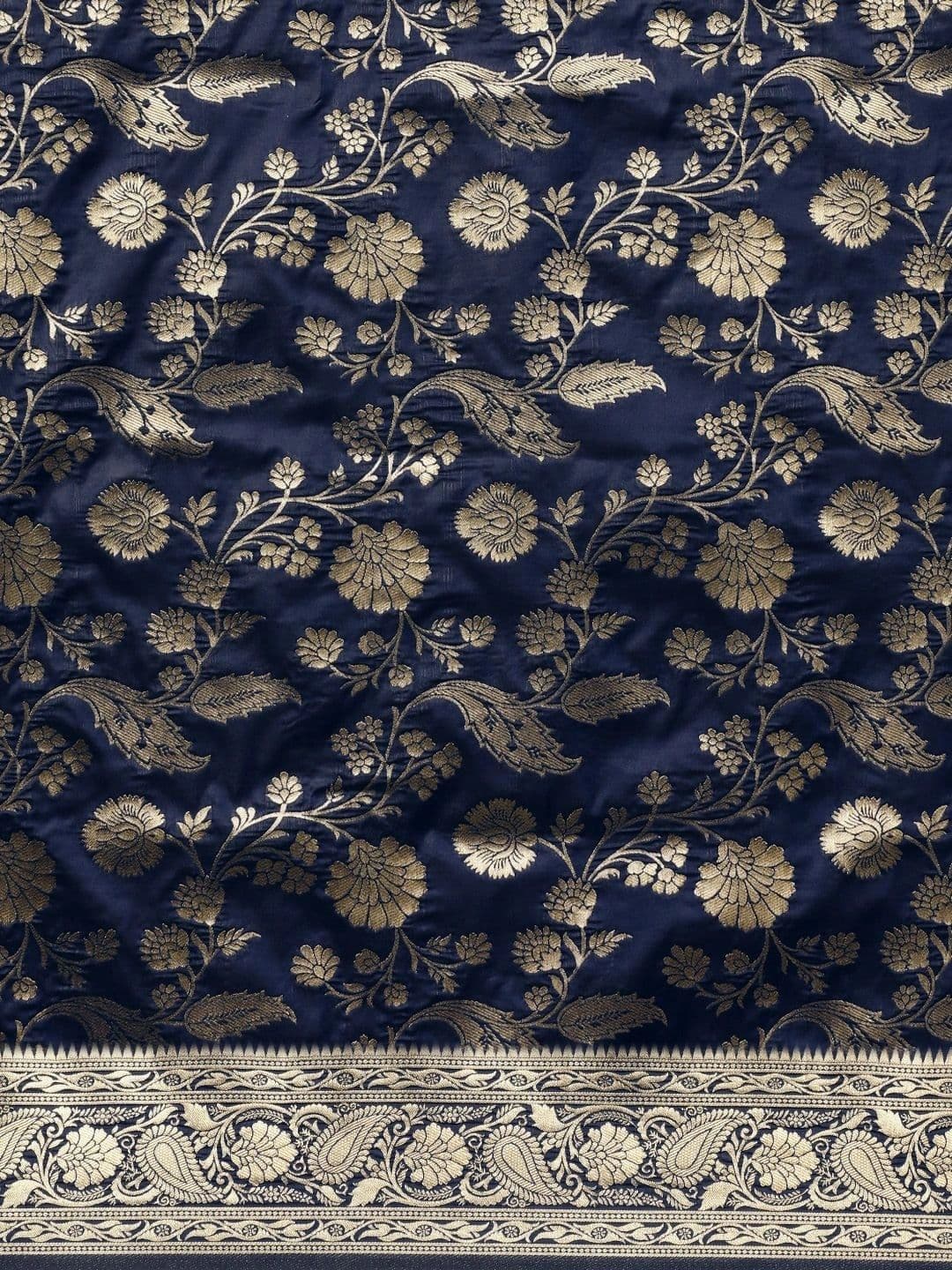 KALINI Floral Zari Art Silk Banarasi Saree thumbnail 4