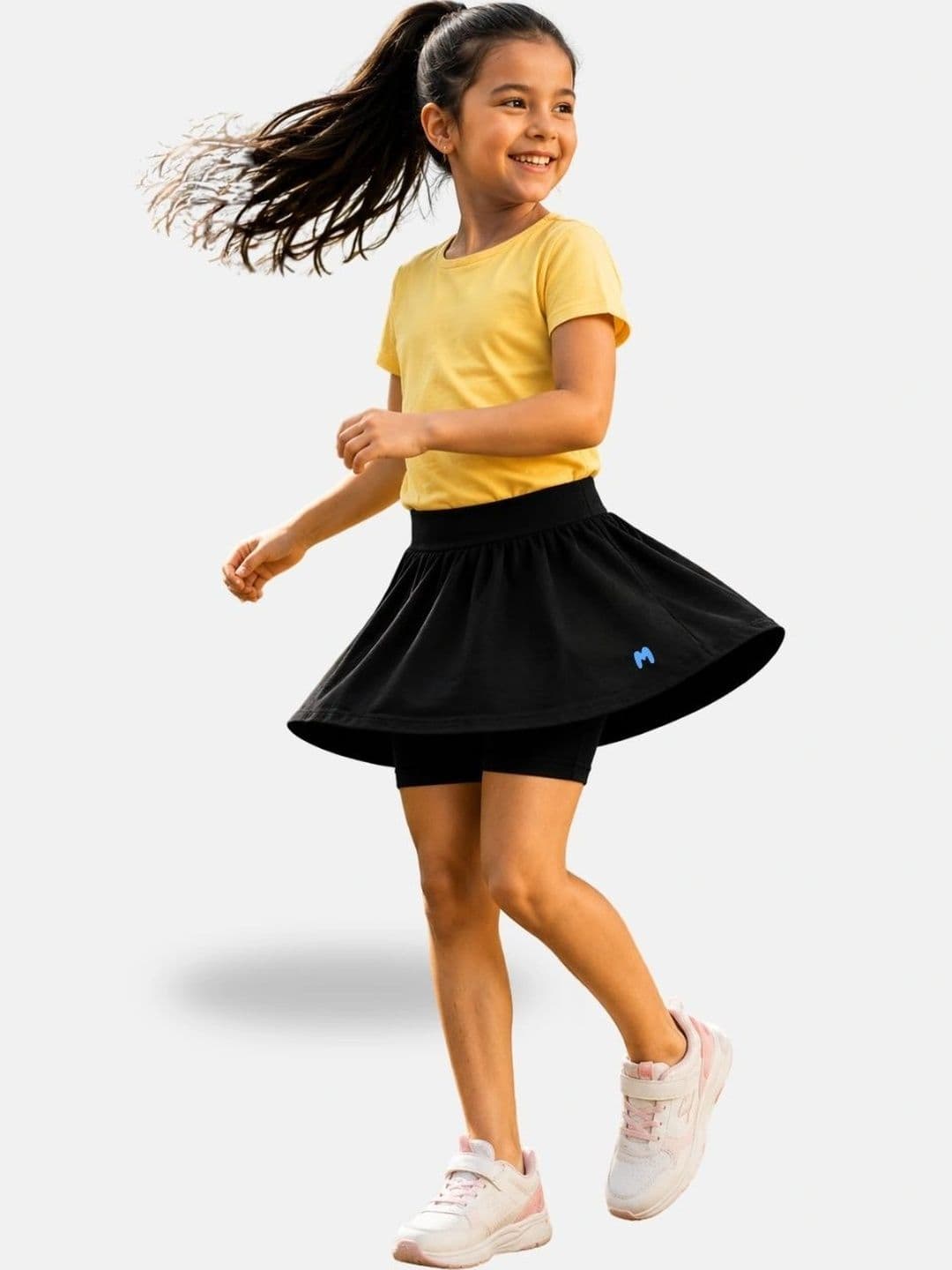 mackly Girls Cotton Blend Mini Flared Skirt - view 1