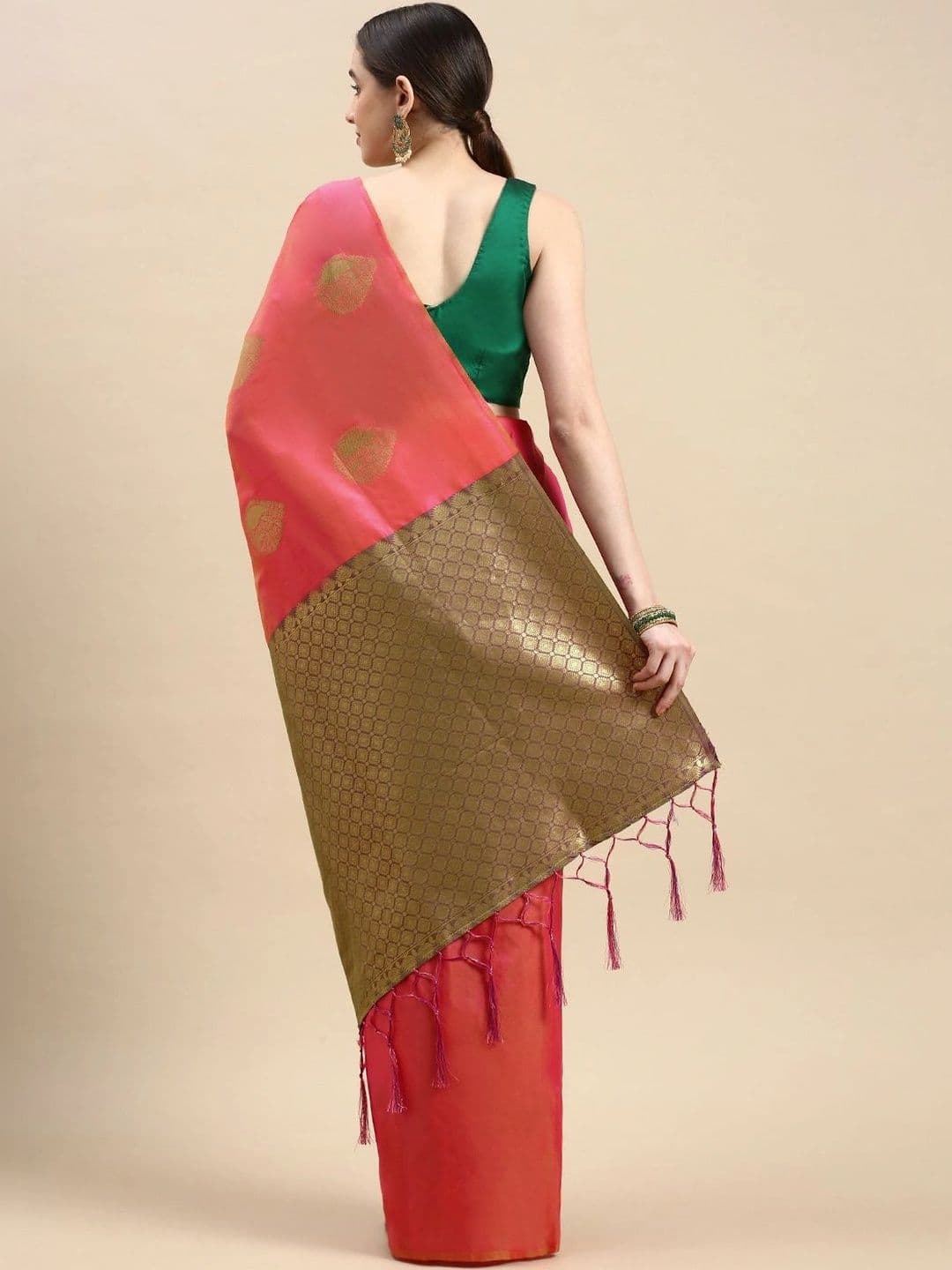 Dhaaga Ghar Woven Design Zari Art Silk Banarasi Saree thumbnail 6