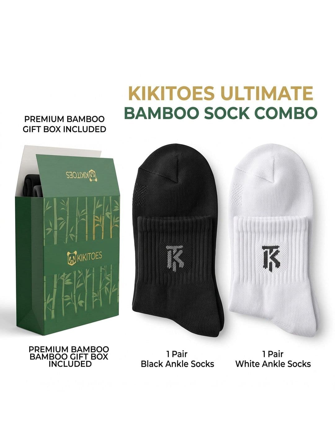 Kikitoes Men Pack of 2 Assorted Ankle Length Socks thumbnail 7