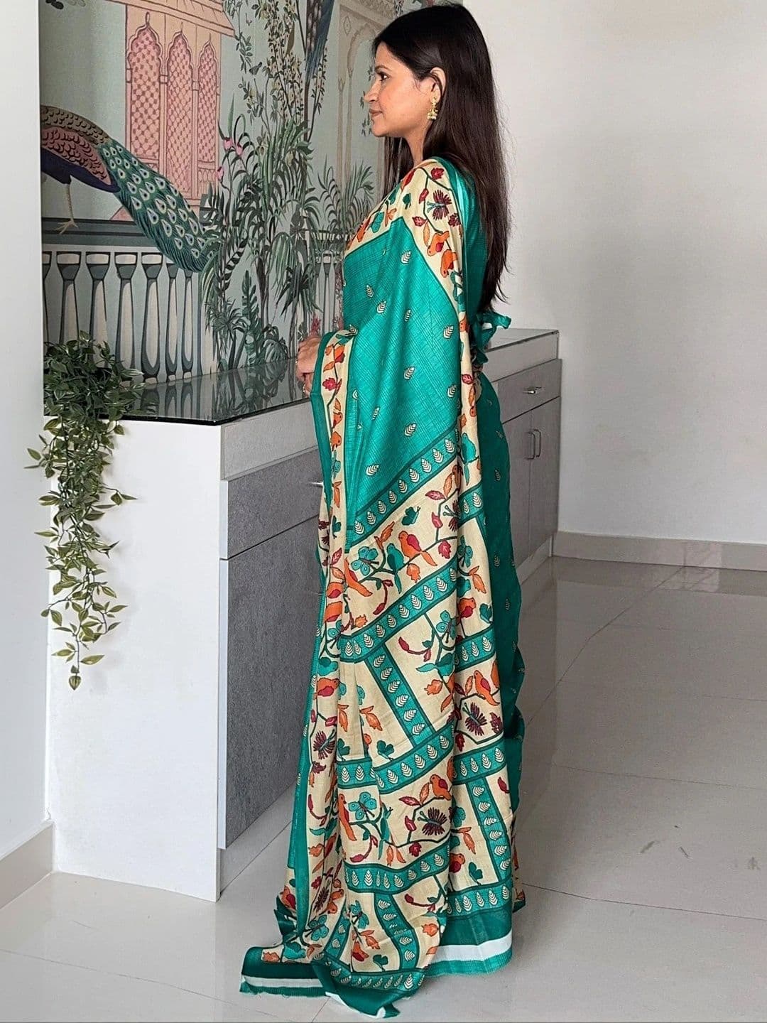 MITITA FASHION Paisley Saree thumbnail 2