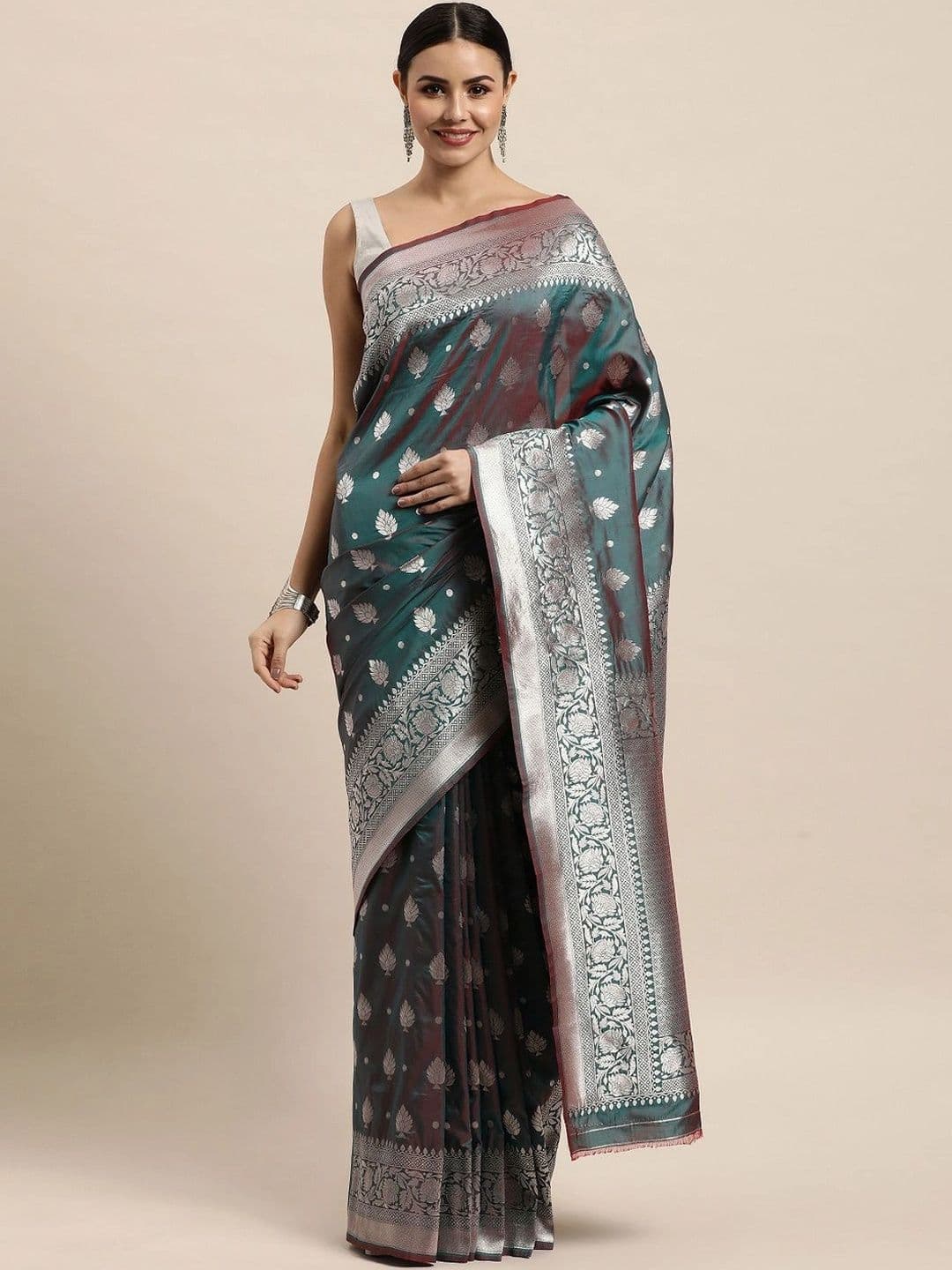 KALINI Woven Design Zari Art Silk Banarasi Saree - view 1