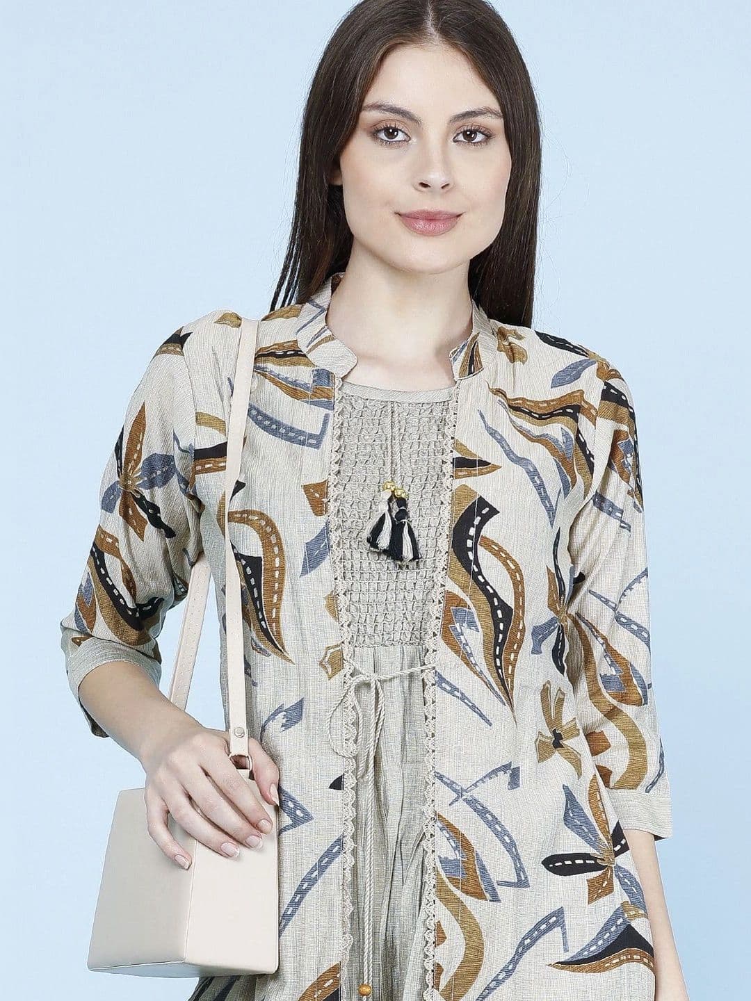 LIMEROAD Women Printed Kurta thumbnail 2
