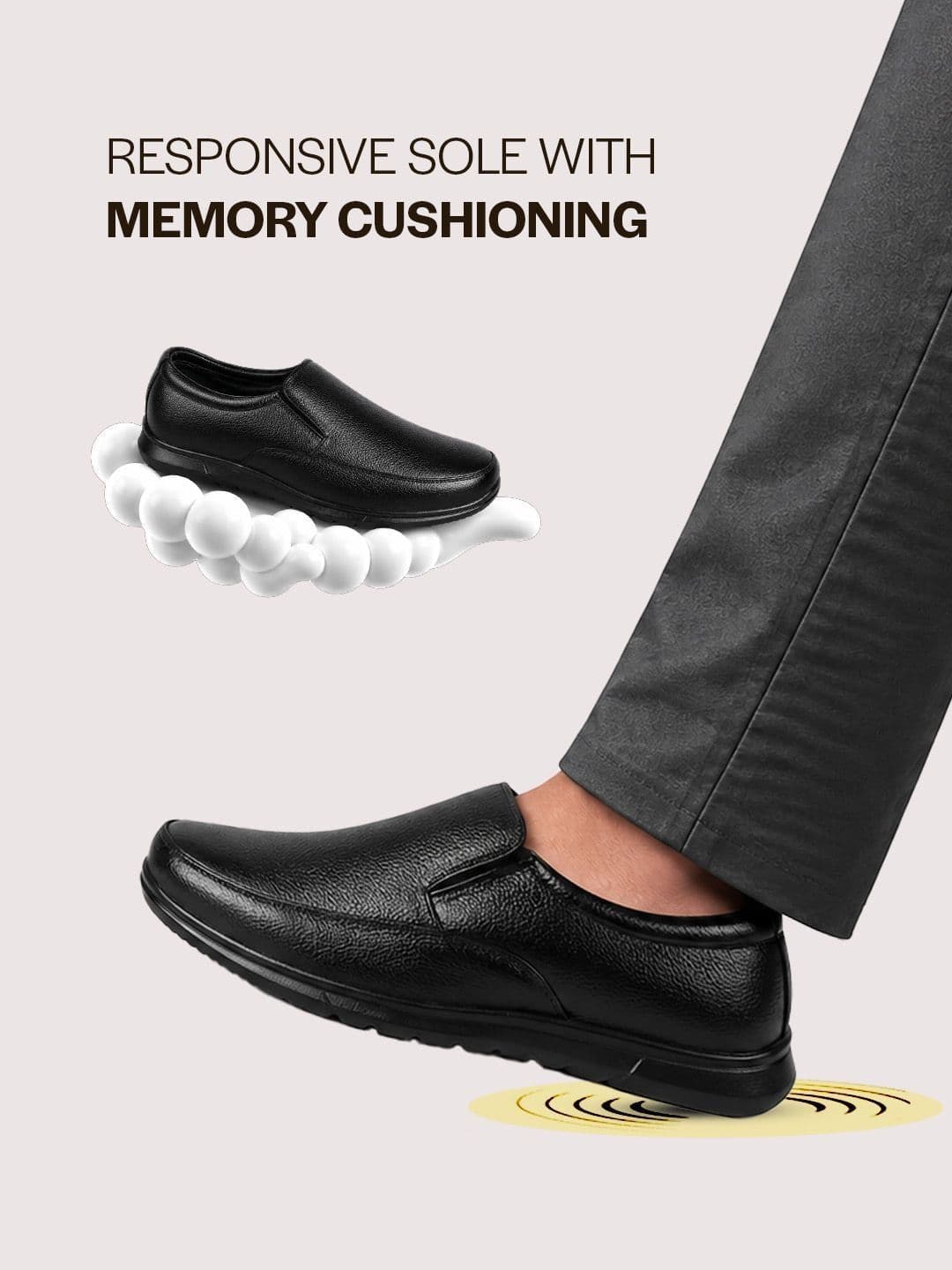 FAUSTO Men Leather Formal Slip-On thumbnail 2