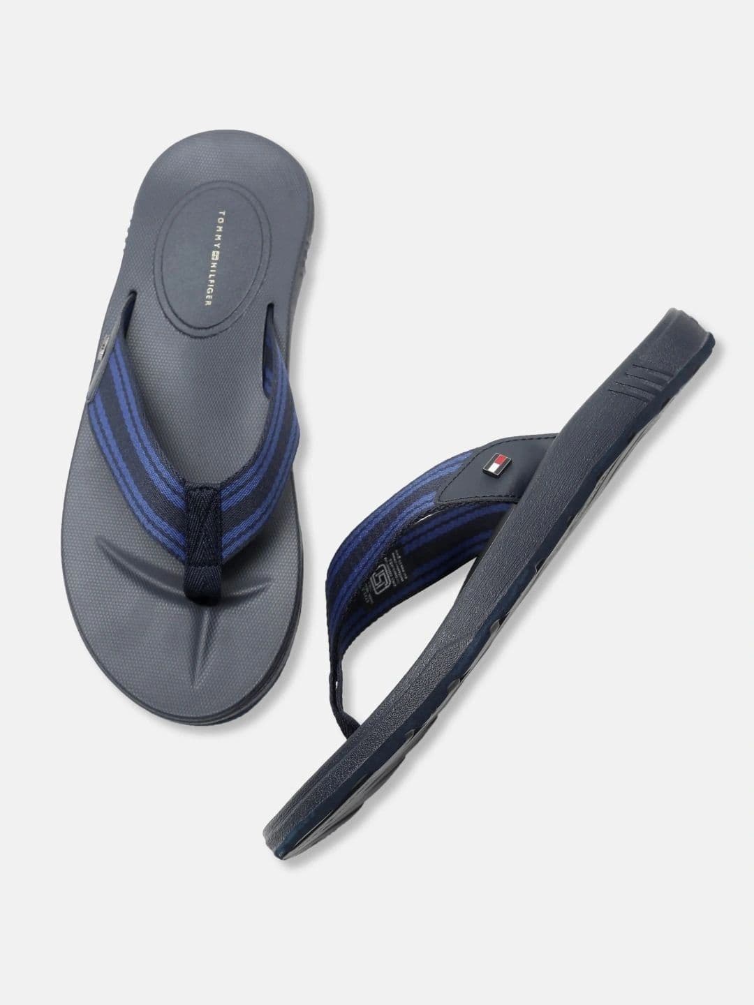 Tommy Hilfiger Men Striped Thong Flip-Flops thumbnail 3