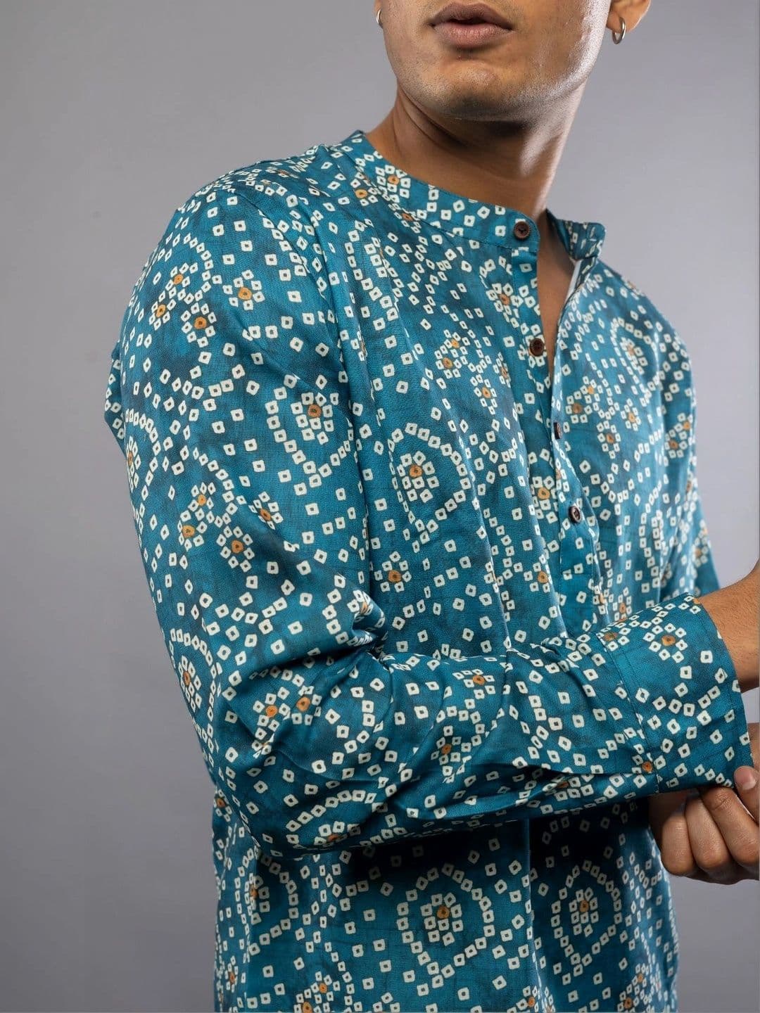 Vallengud Men Ethnic Motifs Printed Slim Fit Kurta thumbnail 5