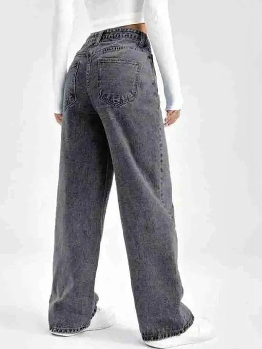 Mast & Harbour Women Comfort Wide Leg High-Rise Stretchable Jeans thumbnail 2