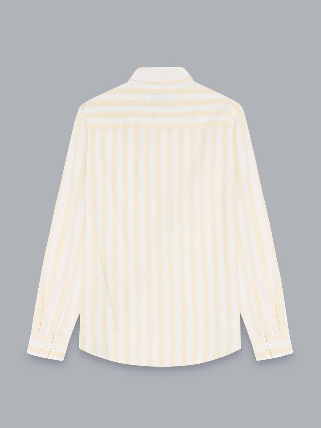 StitchX Men's Pure Cotton Striped Mandarin Collar Kurta Shirt thumbnail 2