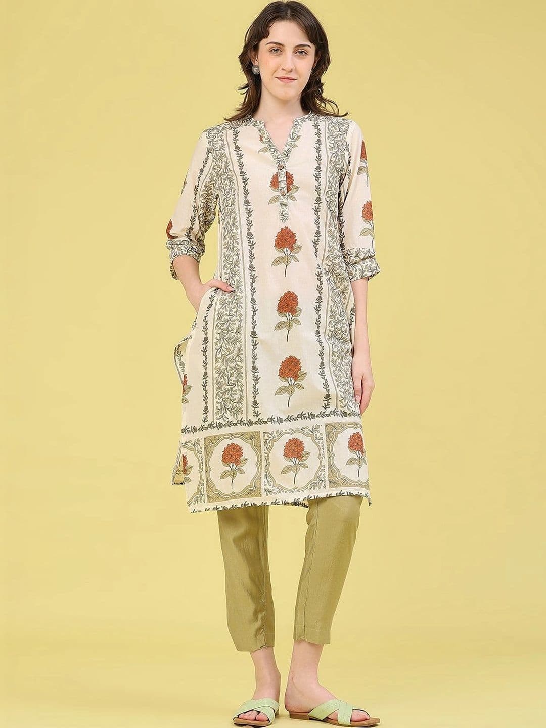 V-Mart Women Floral Printed Kurta - view 1