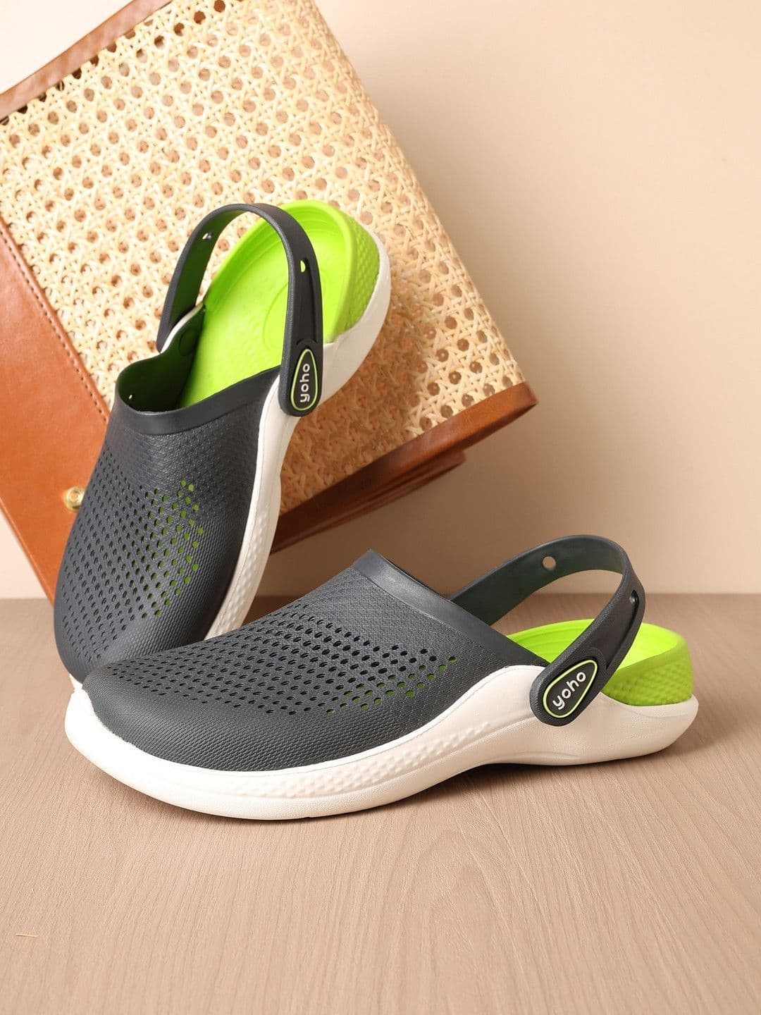 yoho Men Self Design Easy Glide Clogs - view 1