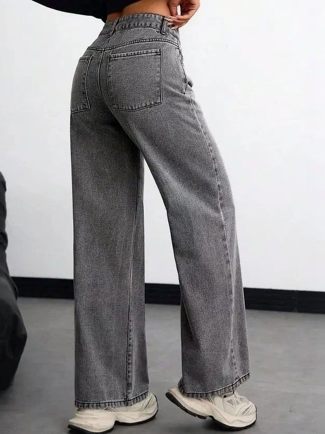 Mast & Harbour Women Comfort Wide Leg High-Rise Stretchable Jeans thumbnail 2