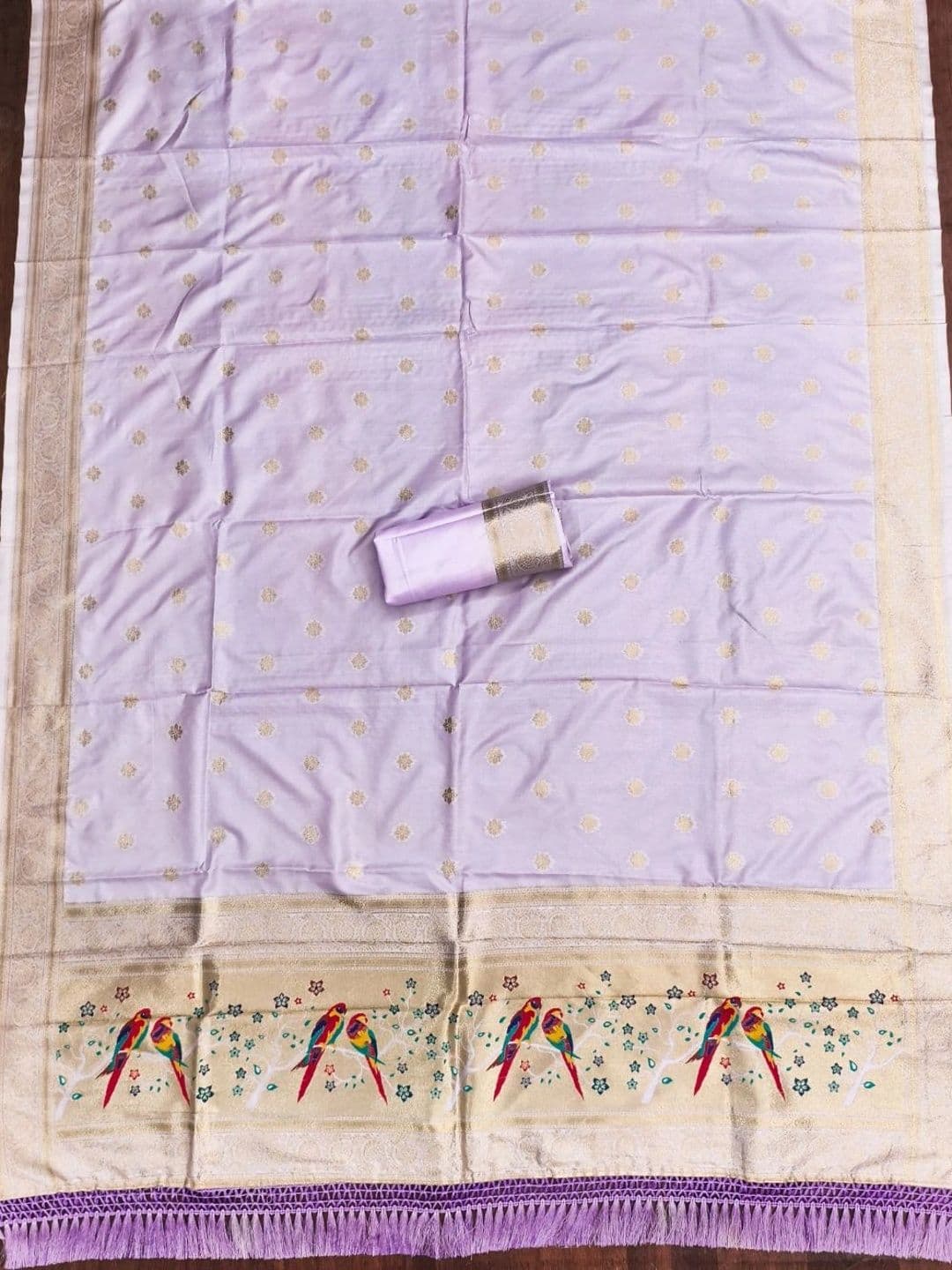 KALINI Pure Silk Unstitched Dress Material thumbnail 4