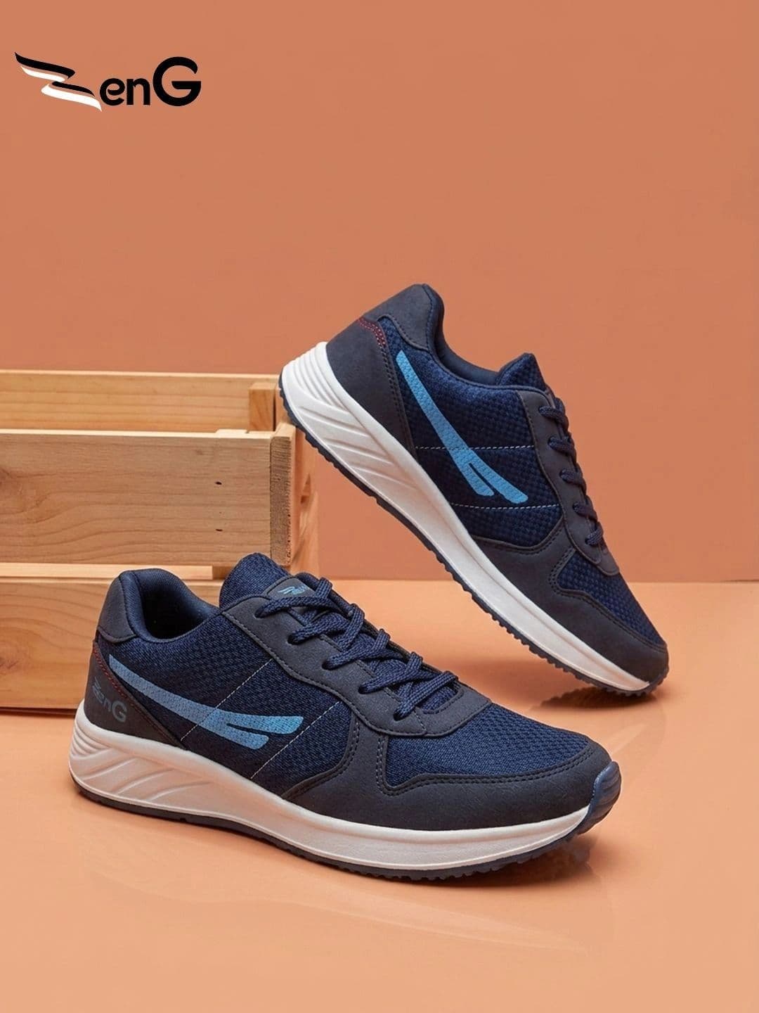 ZENG Men Mesh Running Non-Marking Shoes - view 1