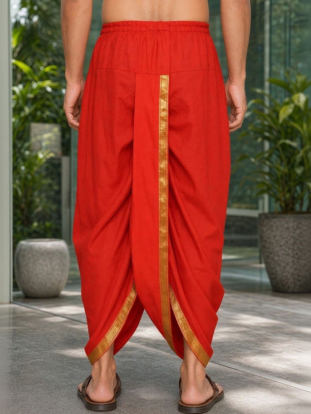 Banarasi Poshak Men Silk Dhoti Dhotis thumbnail 2
