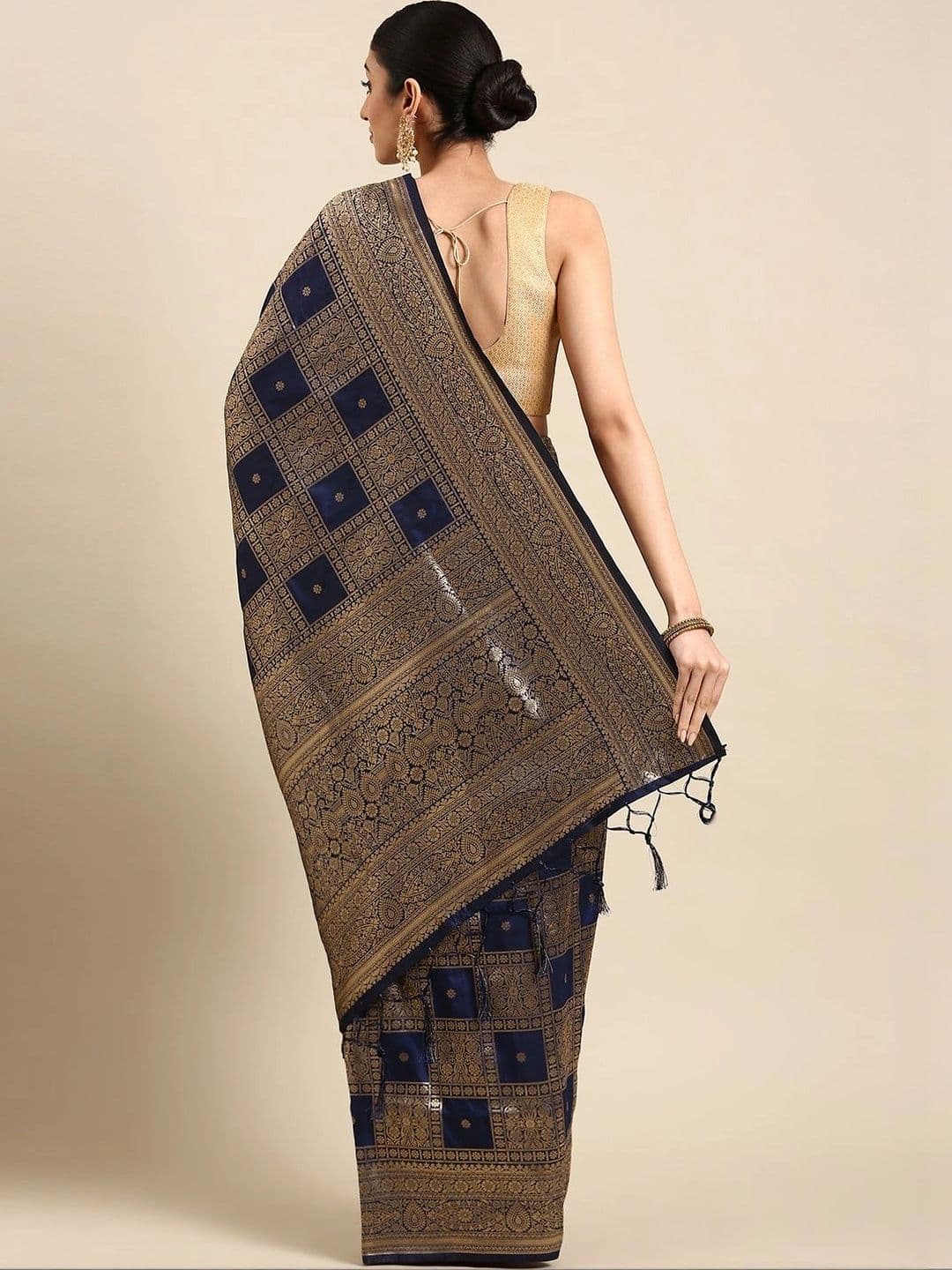 KALINI Woven Design Zari Art Silk Banarasi Saree thumbnail 6