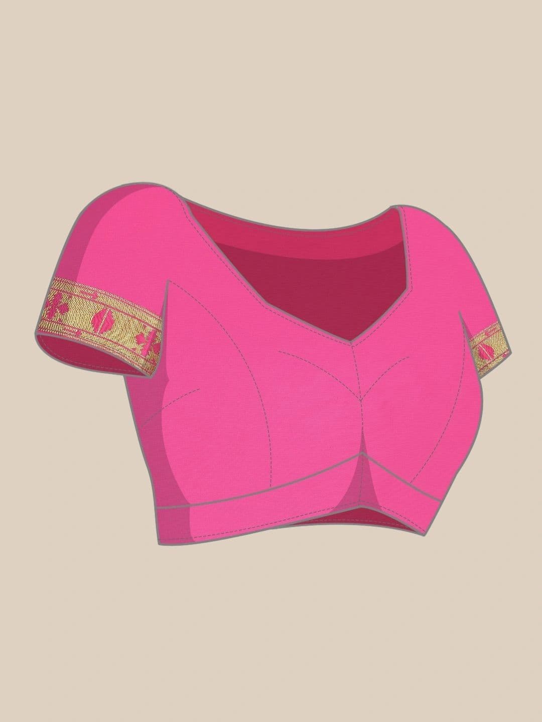 KALINI Women Woven Design Zari Art Silk Paithani Saree thumbnail 4