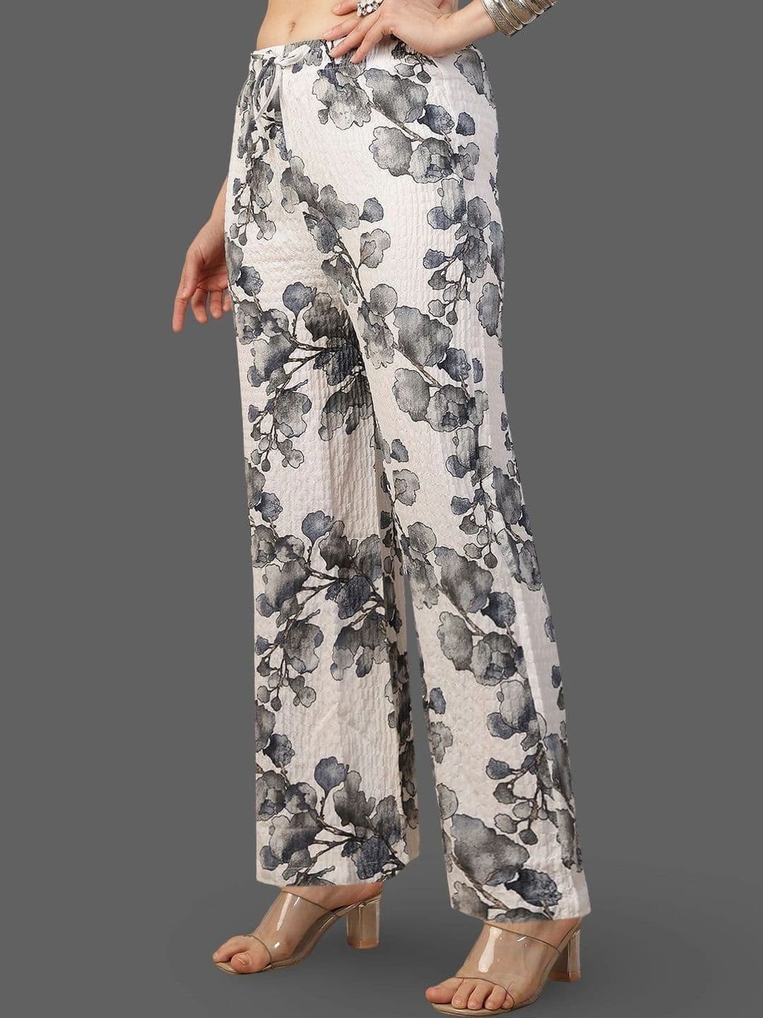 Moda Rapido X Gracit Women Floral Printed Palazzos thumbnail 3