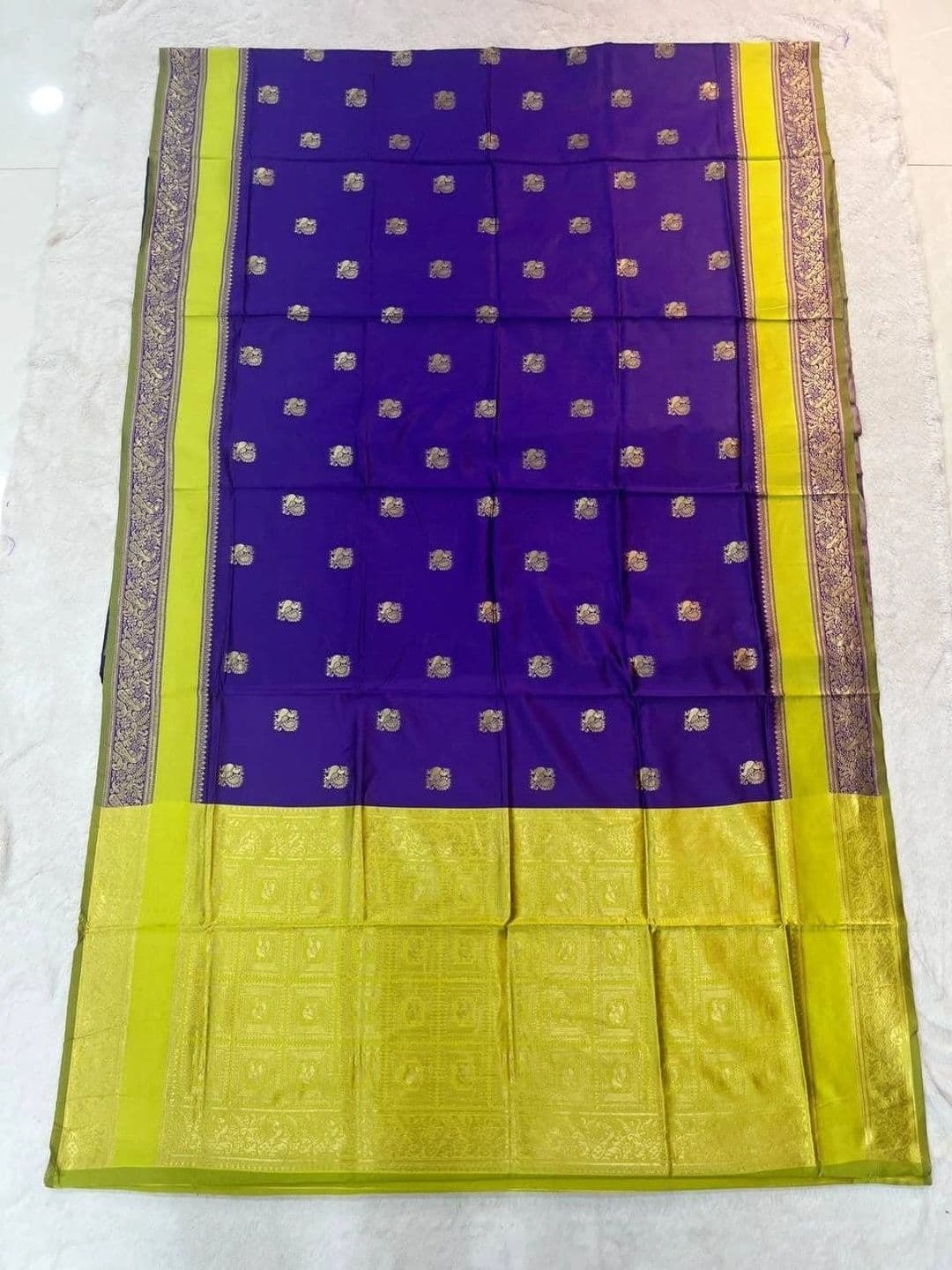 Peachmode Woven Design Zari Art Silk Handloom Banarasi Saree thumbnail 3