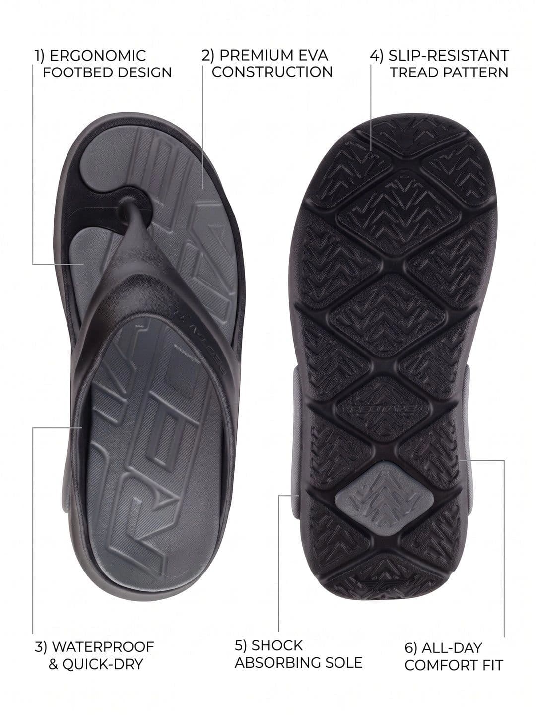 Red Tape Men Thong Flip-Flops thumbnail 7