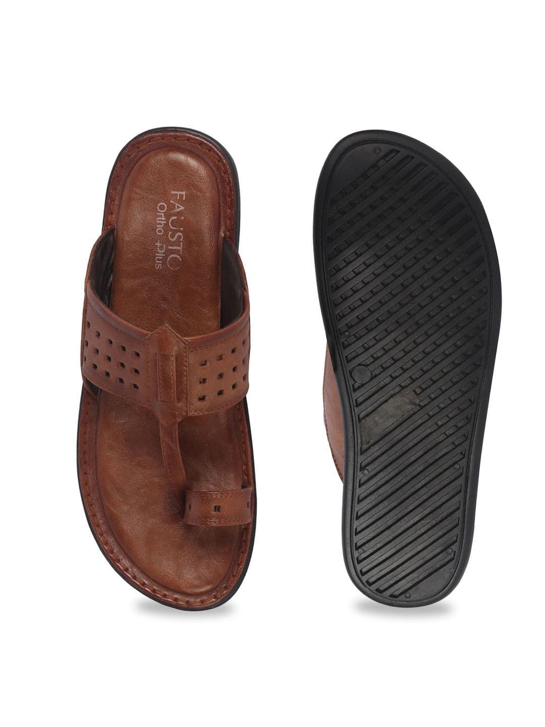 FAUSTO Men Kolhapuri Comfort Sandals thumbnail 7