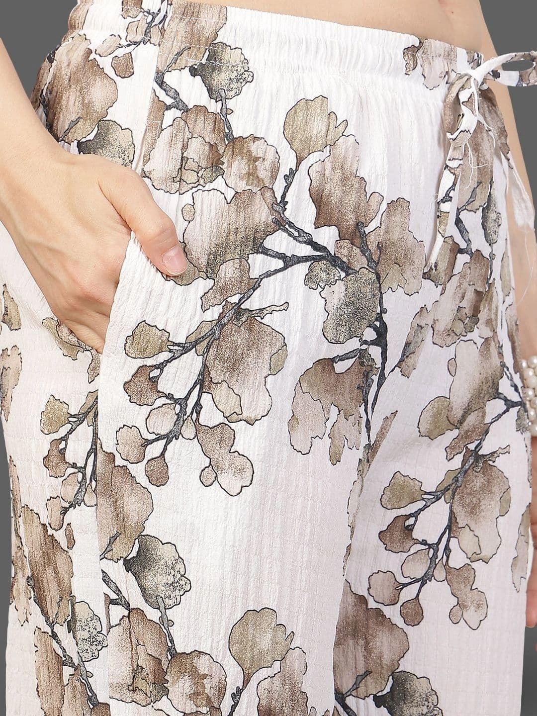 Moda Rapido X Gracit Women Floral Printed Ethnic Palazzos thumbnail 2