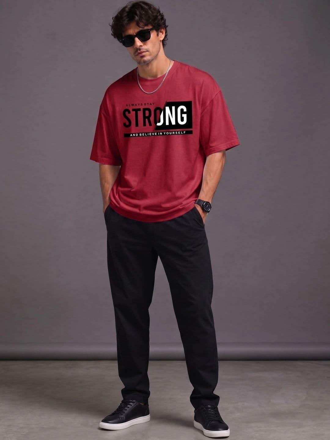 Mast & Harbour Men Typography Printed T-shirt thumbnail 4