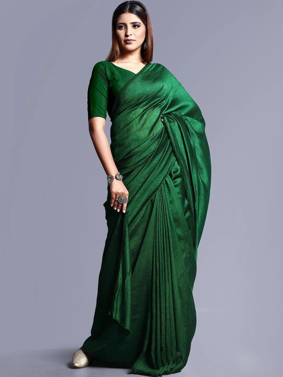 NARIVESH TRENDS Pure Georgette Saree thumbnail 4