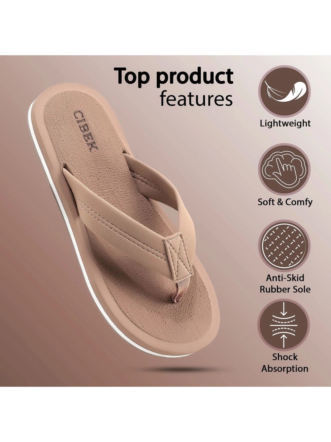 DOCTOR CIBEK SOFT Men Thong Flip-Flops thumbnail 3