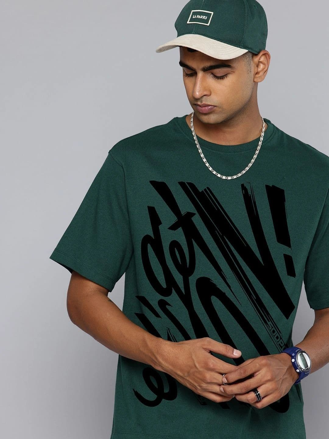 Moda Rapido Men Typography Printed T-shirt - view 1