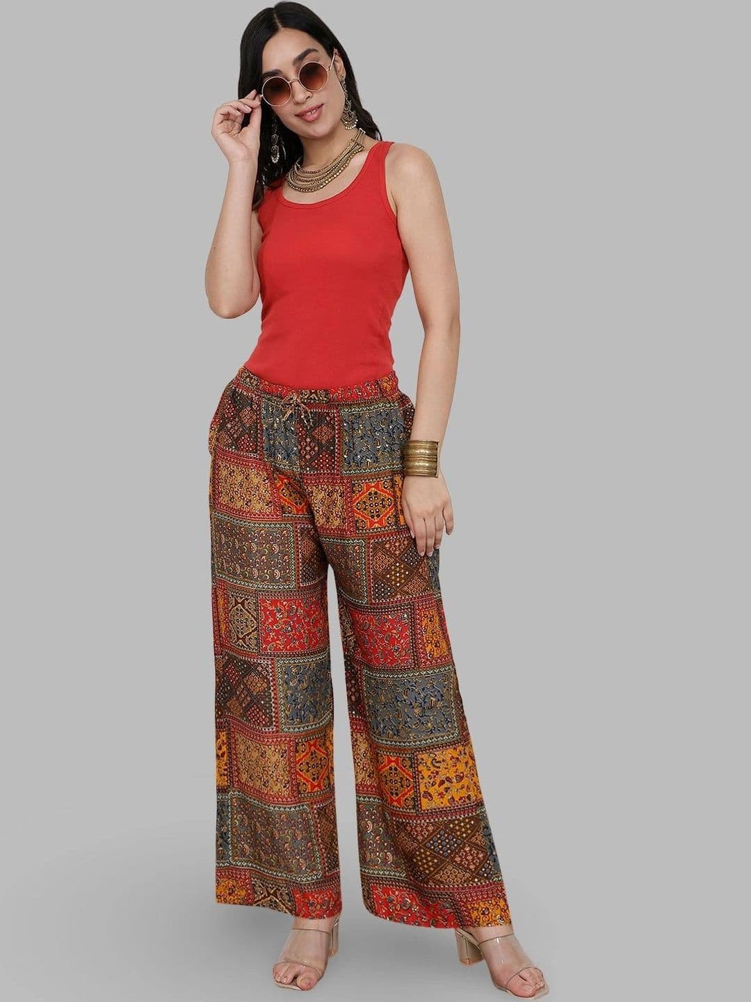 Moda Rapido X Gracit Women Ethnic Motifs Printed Ethnic Palazzos thumbnail 5