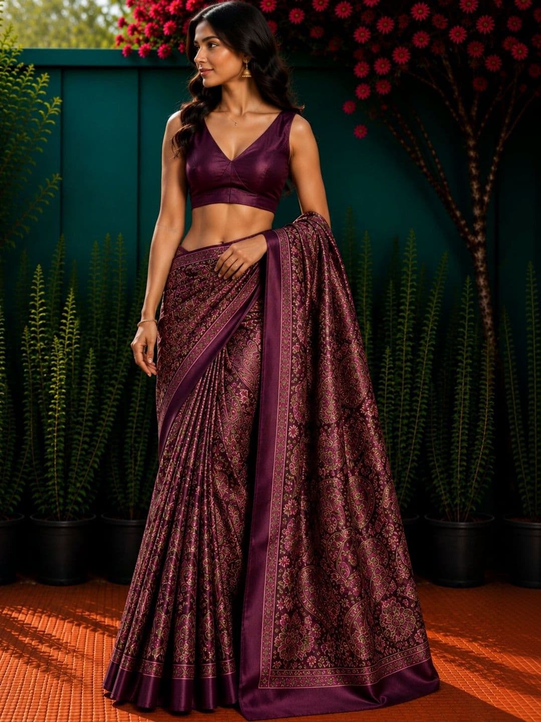 Anouk Zari Art Silk Designer Saree thumbnail 2