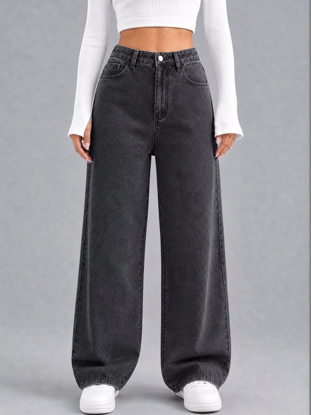 The Roadster Lifestyle Co Women Pure Cotton Clean Look Straight Fit Jeans - view 1